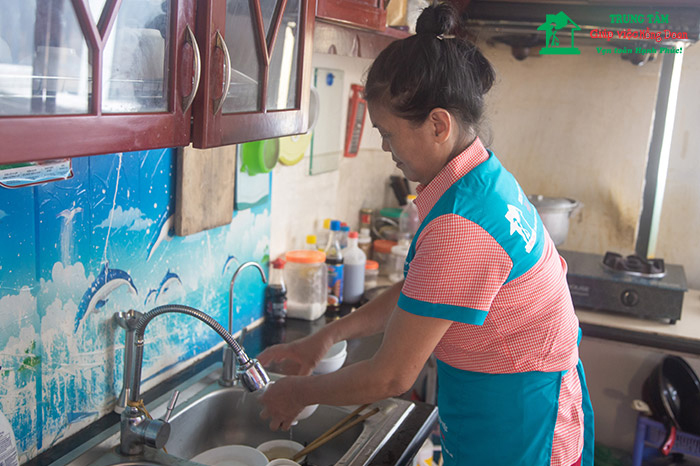 Gói dịch vụ giúp việc nhà (ăn ở lại) tại Hồng Doan